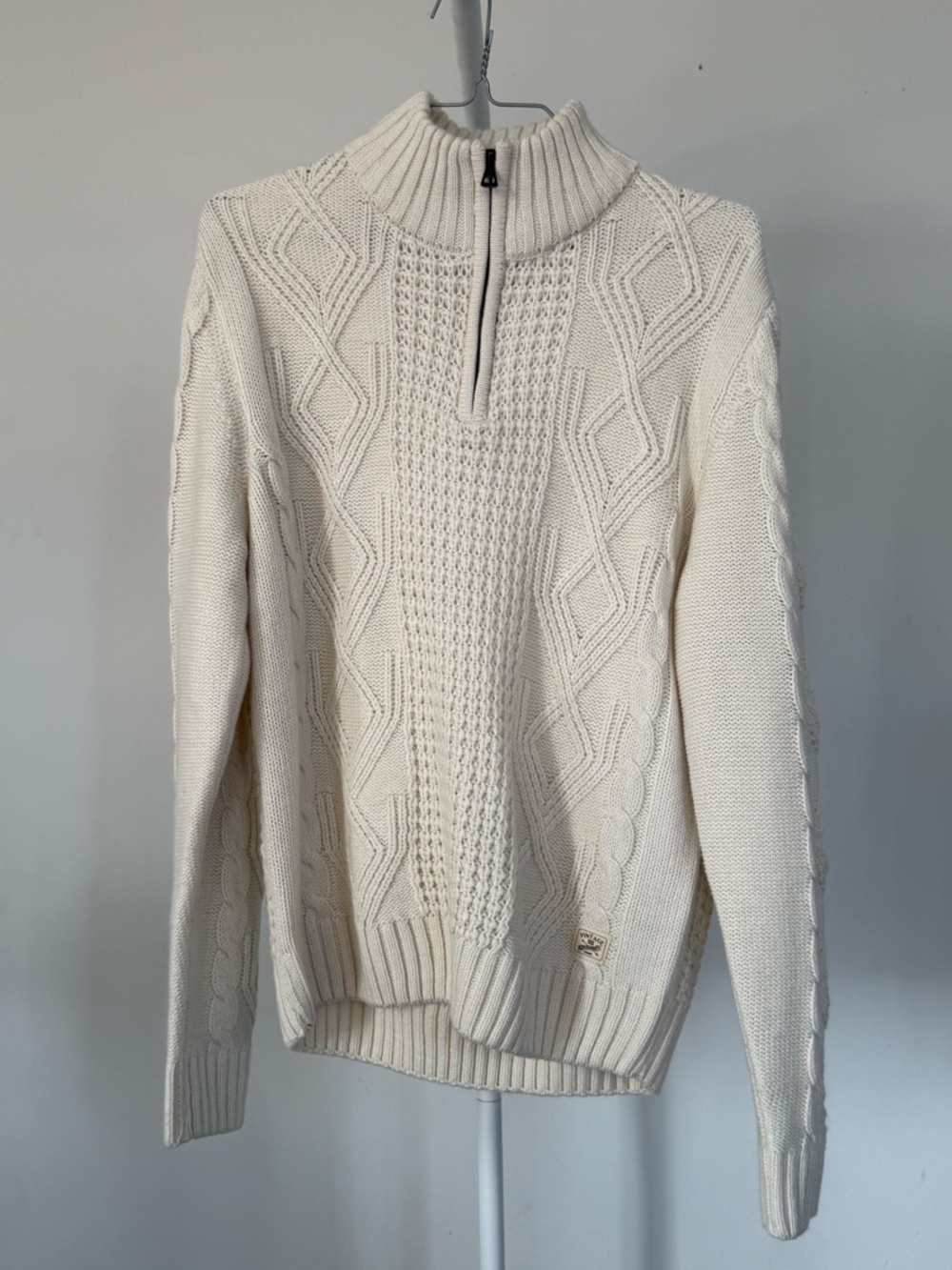 Weatherproof Vintage Cable Knit Sweater